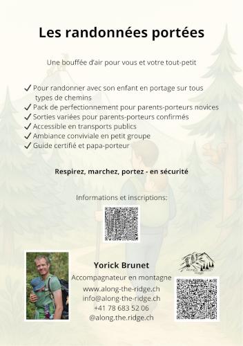 Flyer 2025 Les randonnées portées - Yorick Brunet - Along the Ridge